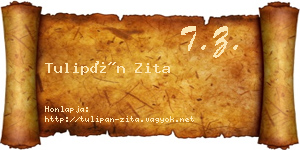 Tulipán Zita névjegykártya